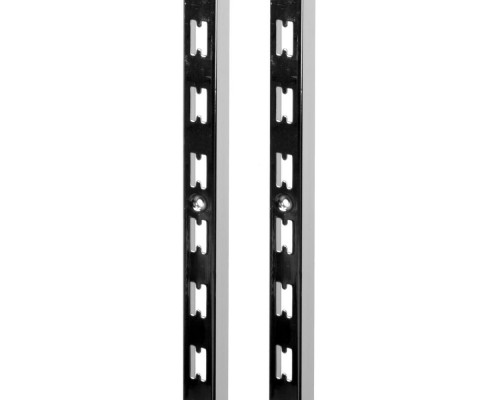 A009-1.5 Стойка перфорированная (30х17 мм), L=2400мм, толщ. 1,5 мм, хром