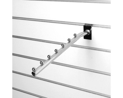 A021-350 Кронштейн наклонный прямой с 7-ю шариками, d=19мм, длина 350мм, хром