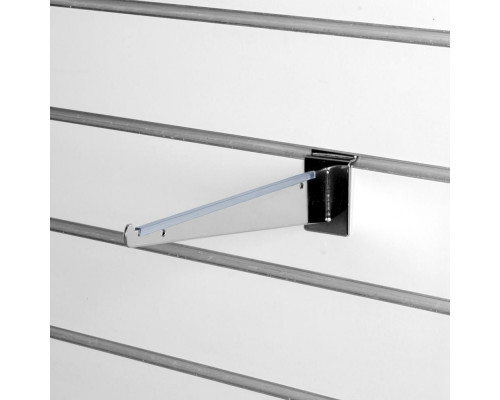 A223c Кронштейн под полку, длина 350 мм с уплотнителем, хром