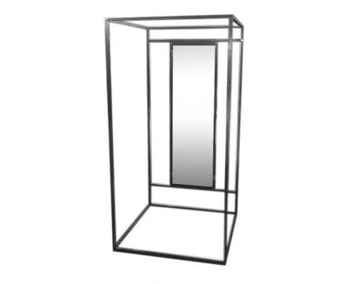 AST-PKZ (2 эл. Черный муар) Кабина примерочная ,1000х1000х2000Hмм с зеркалом, 500х1500Нмм