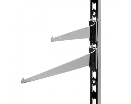 C002-200 Кронштейн для полки с силиконом, L=200мм, хром