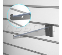 F221c Держатель для полки 250мм, хром