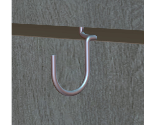 ЕК324 Крючок универсальный полукруглый, цинк