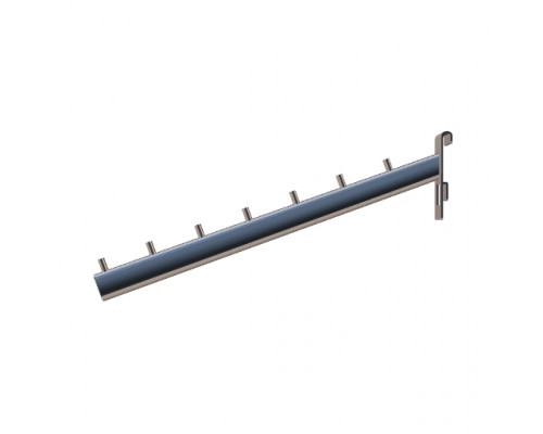 FG111/7p Наклонный держатель с 7-ю штырьками, хром