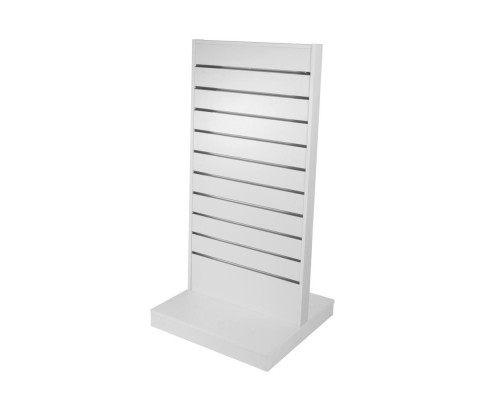 GI-600 Гондола I-образная напольная белая, 638*604*1334 мм, (МДФ/ ДСП), шаг паза100 мм