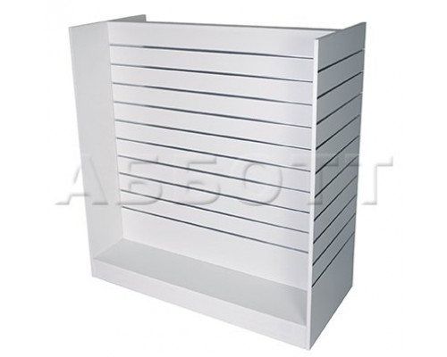 GH-1200 Гондола Н-образная, напольная, серая (2эл.) 1246х604х1286мм, (МДФ/ЛДСП), пазы 100 мм