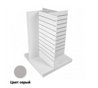 GX-600 Гондола X-образная напольная серая, 918*918*1282 мм, ( МДФ/ ЛДСП),, шаг паза 100 мм