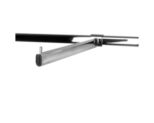 H007-350 Кронштейн прямой для овальной трубы, L=350мм, хром