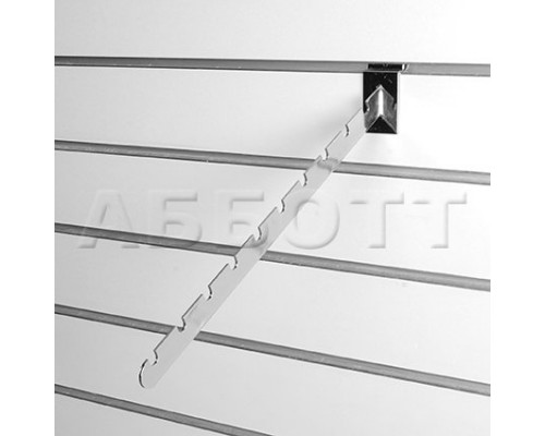 A110 Наклонный держатель с 10-ю выемками, длина 400мм, хром