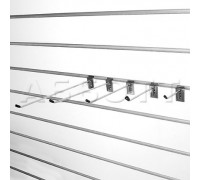 A291c/6c Крючок, длина 150мм, d=6мм, с наконечником, хром