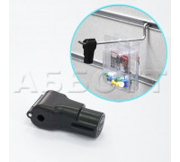 S056 Противокражный замок пластиковый на крючок d=4мм, красный