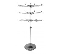 QXD019/GO-F2 Вешало настольное 3-х ярусное, H=700мм, хром