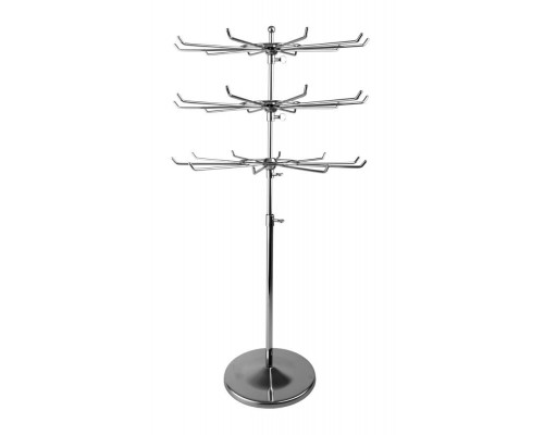 QXD019/GO-F2 Вешало настольное 3-х ярусное, H=700мм, хром