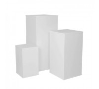 SB-4545100 Куб 450х450х1000H, ЛДСП 16мм, с дном, 90 гр., белый шагрень