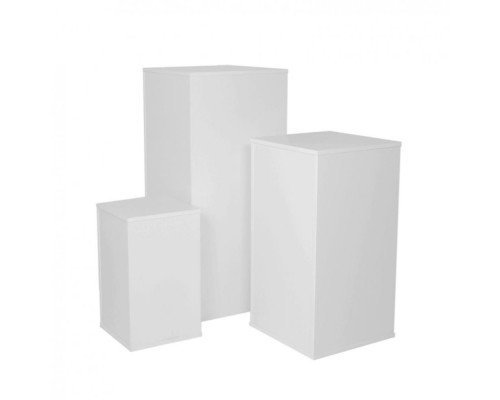 SB-4545100 Куб 450х450х1000H, ЛДСП 16мм, с дном, 90 гр., белый шагрень