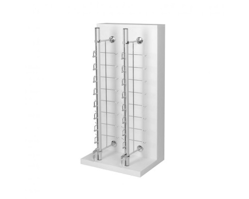 SG-16 Стенд для очков настольный 400х300х800Н ЛДСП с замком вместимостью 16 шт.