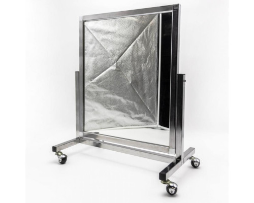 ST-04 (2 эл. рама - черный муар) Зеркало напольное для обуви, 550Lx700Hx425Dмм, полотно 540х500мм