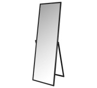 STA-05 (чёрный муар) Зеркало напольное, зеркальное полотно 518х435х1530Нмм, рама алюмин.профиль