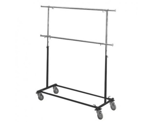 Z1-007 Вешало П-образное с 2-мя перекладинами, L=1200-2100мм, H=750-2000мм, черное