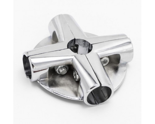 Z-UNO-chr-14 Зажим для труб в 6-ти напр. с 4 полками