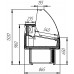 Витрина Айсберг Люкс Оптима-СНП 1,3 универсальная с подтоварником