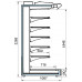 Холодильная горка Ариада Давос ВС64 105H-2200 торец