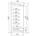 Холодильная горка Ариада Женева-1 ВС 55.95GH-2050/F со стеклом, фруктовая