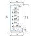 Холодильная горка Ариада Женева-1 ВС 55.95GL-1250 со стеклом