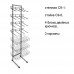 Стойка С 9 прикассовая Каркас стойки 2-сторонний Стойка С 9-1(4 блока двойных крючков, 3 корзины)