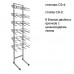 Стойка С 9 прикассовая Каркас стойки 2-сторонний Стойка С 9-1(4 блока двойных крючков, 3 корзины)