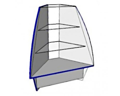 Витрина Мистраль угол наружный