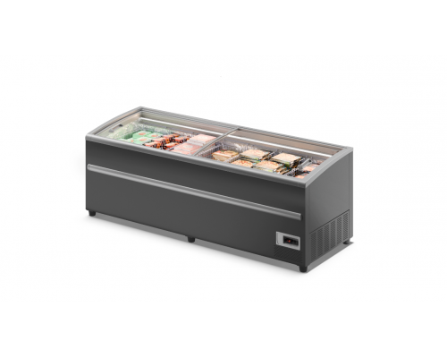 Ларь-бонета Aura 250 НТ/СТ (RAL 9016) с делителями и решетками