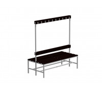 Скамья гардеробная двусторонняя с вешалкой С-2000 ЛДСП