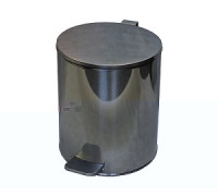 Урна с педалью 15 литров хром