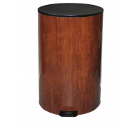 Урна с педалью 40 литров вишня