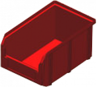 V-2 3,8 литр, красный, Пластиковый ящик