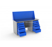 Верстак двухтумбовый ВС-1600/Т2/Т2 №622