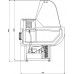 Витрина Классика 1,3 универсальная холодильная -6..+6