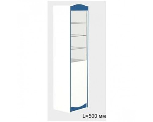 Стеллаж демонстрационный передней линии АС-190.50 50*40*194 ЛДСП, стекло