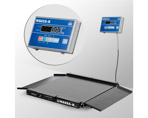Весы 4D-LA-10/10-1500-AB напольные электронные низкопрофильные до 1500 кг