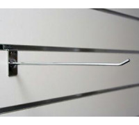 Крючок на экономпанель одинарный хром 10 см диаметр 5,8 мм