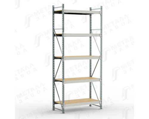 SGR-V-ДСП 1565-3.0 стеллаж до 500 кг на ярус ДСП полка