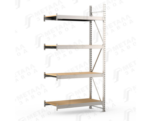 SGR-V-Zn-ДСП 1284-2.5 ДС стеллаж оцинкованный до 500 кг на ярус ДСП полка