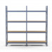 SGR-V-Zn-ДСП 1884-2.5 стеллаж оцинкованный до 500 кг на ярус ДСП полка