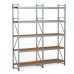 SGR-V-Zn-ДСП 2165-3.0 стеллаж оцинкованный до 500 кг на ярус ДСП полка