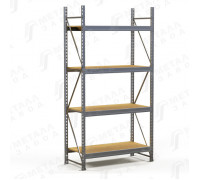 SGR-V-Zn-ДСП 2184-2.5 стеллаж оцинкованный до 500 кг на ярус ДСП полка