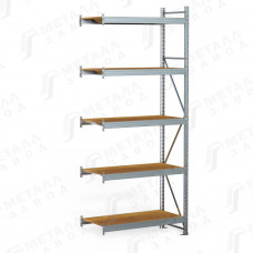 SGR-V-Zn-ДСП 2185-3.0 ДС стеллаж оцинкованный до 500 кг на ярус ДСП полка