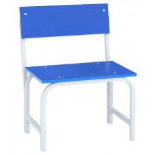 Скамья гардеробная со спинкой 1500 (ЛДСП) синий