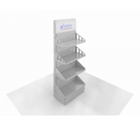Стеллаж-экспозитор Добрый с прямым рекламным фризом
