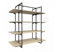 Стеллаж-гондола без задних стенок